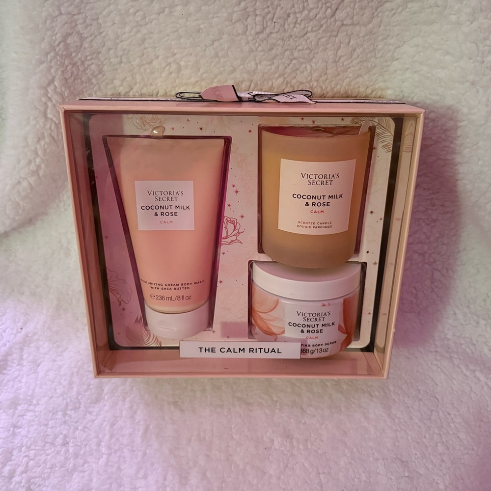 Victoria's Secret Pink Coconut Milk & Rose Set